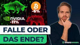 DIE ANGST IST ZURÜCK: Nvidia Crash, Bitcoin schmiert ab, Rezession & eine überraschende Wende?