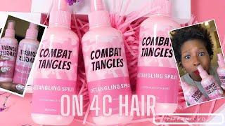 COMBAT TANGLES ON 4C HAIR!  - TIFFANICVD