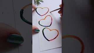 cute heart bookmark️#art #bookmark #satisfying #diy #shorts