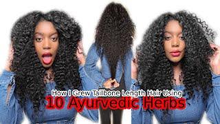 HOW TO GROW LONG HAIR FAST USING 10 AYURVEDIC HERBS: TAILBONE LENGTH HAIR