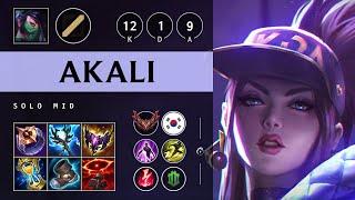 Akali Mid vs Syndra - KR Grandmaster Patch 25.07