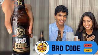 Daily Beer Review – Bro Code | 330ml Bottle Chug & Rating | 15% ABV Strong Brut | 50 SUBS SPECIAL