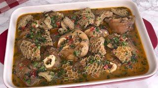 Pepper Soup Recipe| How to Cook Cow foot And Cow Tripe Pepper Soup