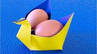 DIY: How to Make Easter Crafts with Your own Hands from Paper  Stands for Easter Eggs 