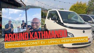 MG Comet EV ma AROUND KATHMANDU _ It performed very well during uphill drive