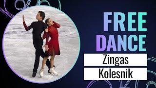 ZINGAS / KOLESNIK (USA) | Ice Dance Free Dance | Skate Canada 2023 | #GPFigure