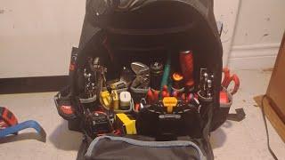 2025 tool bag / tool backpack loadout with knipex, Kline tools and Milwaukee