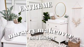 EXTREME NURSERY MAKEOVER on a budget! | Gender Neutral Nursery | Decorating Ideas | DIY Nursery