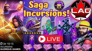 Glorious Games Saga Incursions Zone 15 Push! Lagacy & Spiker Unite! - Marvel Contest of Champions