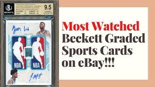 Most Watched BGS graded sports cards on eBay