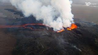 Flight over Bárðarbunga volcano