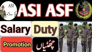 asf asi all information | airports Security Force assistant sub inspector salary, duty, promotion