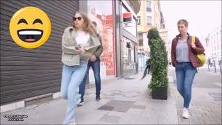 Bushman prank in France. Hilarious reactions #6400  @ZoiPana