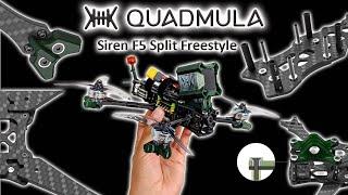 Quadmula Siren F5 Spilt Freestyle: Unboxing and FULL Build! // MurdersFPV