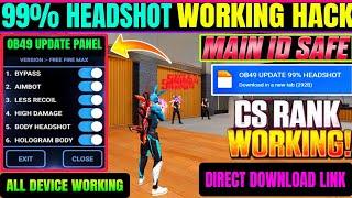 Ob49 Update   Free Fire Max Panel Injector Hack  Rank Working Auto Headshot Panel Injector Safe