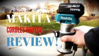 Makita 18v Cordless Compact Router (FULL REVIEW!) Review of Makita's cordless compact router
