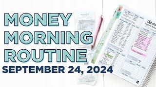 Money Morning Routine | October Paycheck Budget