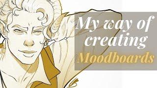 ART STUDIO VLOG  // How I make Mood Boards - DIGITAL ART  - Sell Art Online