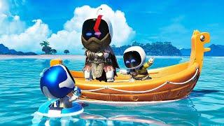 ASTRO BOT (PS5) Meeting Kratos & God of War Level Gameplay (4K 60FPS)