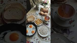 Первый дачный завтрак в этом году #дача #винтажнаяпосуда #посудассср #ностальгия #деревня