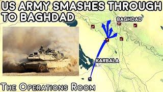 The US Army Smashes Through the Karbala Gap to Baghdad, April 2003 - Animated