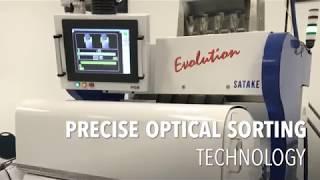 Satake EVOLUTION Sorting Mixed Color Plastic Pellets