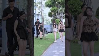The way he makes friends is impressive #dance #trinhhyy #couple #giaitri #short #comedy #love #cute