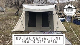 Kodiak Canvas Tent | How to keep warm cold camping with a Mr. Heater Buddy, Tutorial/Review