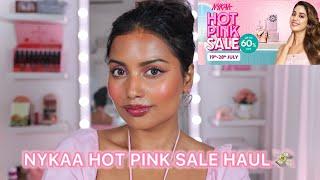 Nykaa Hot Pink Sale Haul Video | Brown girl friendly products | Hot Pink Sale 2024