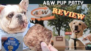 A&W's Pup Patty for Pups in support of Canada service dogs #AWCanada