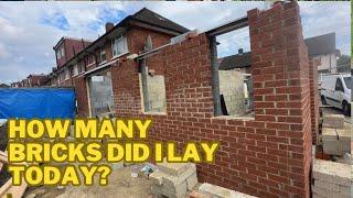 Can you guess correct? Comment how many bricks you think I’ll lay today