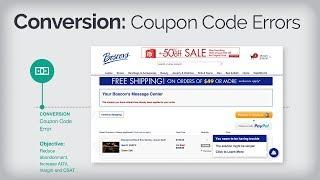 Boscov's Digital Engagement | Contextual Guidance with Moxie Kbot™ | Conversion: Coupon Code Errors