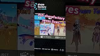 Sharefactory on ps5 #sharefactory #ps5 #contentcreation