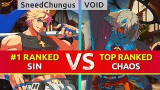 GGST ▰ SneedChungus (#1 Ranked Sin) vs VOID (TOP Ranked Happy Chaos). High Level Gameplay