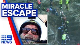 Elderly man miraculously survives paraglider crash | 9 News Australia