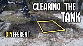 Uncovering the Septic Tank - Compact Excavator Work