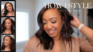 How I Style My Fine Hair | Tips for Fine and Thinning Hair | MeToya Monroe