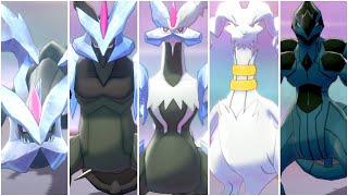 FULL KYUREM FORMS / FUSION TEAM! Shiny Kyurem White & Black, Reshiram, Zekrom - All Signature Moves