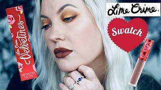 Lip Swatch - I swatched all 48 of the Lime Crime Velveteens!!! Do my lips fall off?? - Sarah Sargent