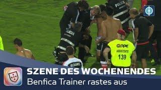 SZENE DES WOCHENENDES | Benfica Trainer Jorge Jesus rastet aus | 23.09.2013