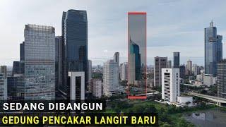 Calon Gedung Pencakar Langit Indonesia Terbaru di Jakarta dilihat dari Udara dengan Drone