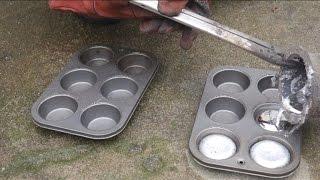 Melting Aluminum Cans Into Ingot