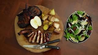 The BEST Apple Smoked Pork Chops | On a Napoleon Grill