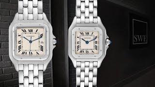 Cartier Panthere Steel Watch Size Difference: Small, Large and Jumbo | SwissWatchExpo