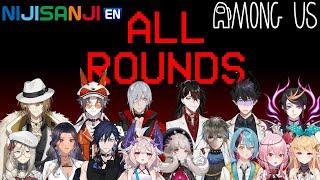 【All POV】 Nijisanji EN Among Us Collab feat. ILUNA! 【All Rounds】