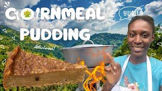 Authentic Cornmeal Pudding Jamaican Style | So Delicious & Moist