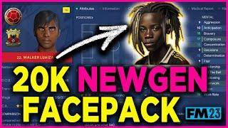 HOW TO DOWNLOAD 20K FREE NEWGEN FACES FOR FM23 and NewGan Manager tutorial