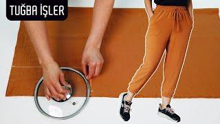 Making Jogger Trousers with Pockets (Easy Way) | Tuğba İşler