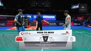 Epic Showdown: Shi Yu Qi vs. Chou Tien Chen - Emotional Victory at Singapore Open 2024 | MS SF