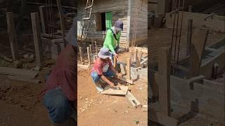 trick to split the board using a hammer..